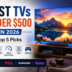 Read more about the article Best TVs Under $500 in 2026: Our Top 5 Picks